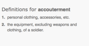 Accouterments