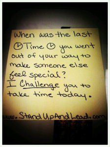 make someone feel special